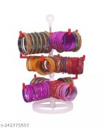 Abirami Kitchen rotating Red Plastic bangle Display Stand