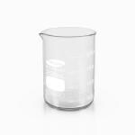 Omsons Glassware | Beaker with Spout | Class A | Capacity 250ml | Made of Borosilacate 3.3 | Diameter 68 mm | Height 95 mm | Pack of 10