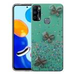 SROCK Infinix Smart 4 Plus, Tecno Spark 6 Air Back Case Cover for Girls | Sparkle Glitter | Stylish | Designer | for Ladies Women Back Case Cover for Infinix Smart 4 Plus, Tecno Spark 6 Air- Green