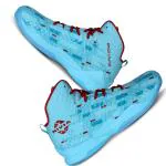 NIVIA Engraver 2.0 Basketball Court Shoes for Men ,Durable Rubber sole, Indoor & Outdoor Court Shoes, Soft Cushion NR EVA Inner Insole, High-Performance Footwear for Basketball Enthusiast Size - UK11(Sky Blue/Red)