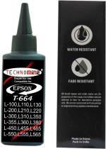 TRISAMA Epson L Series L100, L110, L130, L200, L210, L220, L360, L380, L385, L450, L455, L465, L485, L555, L565, L1300 Black and Tri Color Ink Cartridge Bottle (Pack of 4)