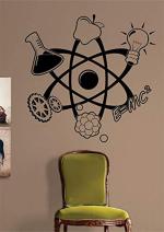 CVANU Science Design Vinyl Wall Sticker for Wall Decoration