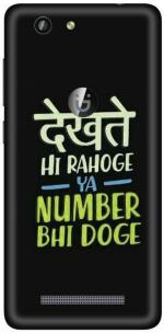 instyler Gionee F103 Pro Matte Vinyl Quotes Printed Mobile Skin Sticker with Scratch Resistant Lamination