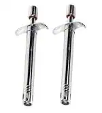 Stainless Steel Regular Gas Lighter with Knife, MultiColour (Pack of 2)
