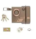 Godrej Locks Altrix EXS 1CK Milano Bronze Padlock (3231-Inside Opening, Brown)