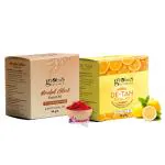 Globus Naturals Facial Kit Combo-Skin Lightening Bridal Glow & Tan Removal De-Tan Facial Kit, For All Skin Types