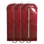 Home Decor Expert Non Woven Long Maroon Suit Sherwani Cover - Set of 3