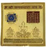 Shivoham Gold Plated Brass Kanakdhara Puja Yantra