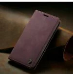 ClickCase Sheepskin Series Google Pixel 6 5G Mauve Red Faux Leather Mobile Wallet Flip Cover