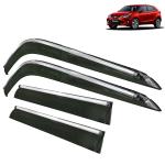 Kingsway Car Wind Deflectors Rain Guard Window Visor for Toyota Innova Crysta 2015, 2016, 2017, 2018, 2019, 2020, 2021 Model, Car Chrome Lining Door Visor Heavy Online India, Car Sun Shades