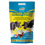 REFIT ANIMAL CARE Chelated Mineral Mixture for Cow Buffalo Cattle Broilers Chicken Chick Fishes Poultry Livestock & Aquatic Animals 1 Kg Pouch, Rigmin-Forte
