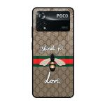 Qrioh Blind For Love Glass case for Poco X4 Pro 5G