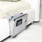 Crevizon Bedside Caddy Bedside Storage Organizer Bed for Organizing Tablet Magazine Phone Small Things Holder (Multi Color, Pack Of 1)