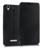 Gorogue Black Flip Cover Case For Micromax Yu Yureka