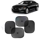 Kingsway Car Curtain Sticky Sun Shade Universal Use for Jaguar XF, 2020 Onwards Model, Color : Black, Mesh, Pack of 4 Piece Car Sun Shades Blinds Cover