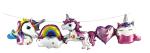 My Party Suppliers Birthday Party Decorative Magical Unicorn Garland Balloon Bouquet with Banner
