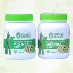 Atharvaa Organic Moringa Tablets 120Tablet pack of -2| Immunity Booster | Weight Loss | Natural Multi-vitamin | Anti-Oxidant | Good for Hair & Skin | Protein Rich (Pack of 2)