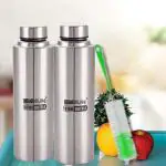 Omnum Steel Steelbotlle-2-Ad Bottle - 1000 Ml (Pack Of 2)