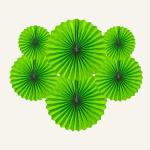 SPECIALYOU.IN Paper Decorative Hand Fans Green Paper Fan