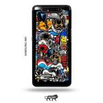 Tweakymod Printed Funky Back Cover For Samsung A80