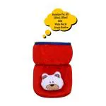 The Little Lookers Bottle Cover for Philips Avent/Wide Neck Feeders Soft Plush Stretchable Baby Feeding Bottle Cover with Easy to Hold Strap (Red, Wide Neck 125ml/4OZ)