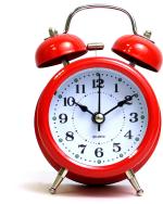 Sigaram Analog Metal Clock (101 x 76 mm) (FSB-T-Clock-Plain-Red-165-k1714)