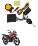 Qiisx Tubeless Motorcycle/Bike Alarm Security System Button Remote Key Anti-Theft Alarm with Dual Remote Control for Bajaj Discover 150 f