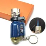 Premium Cylindrical Design Jet Flame Windproof Keychain Cigarette Pocket Lighter
