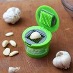 SHC MART Dry Fruits & Garlic Cutter- Stainless Steel Blades Multipurpose Easy Use Mini Press Chopper I Peeler I Slicer I Cutter for Kitchen I Assorted Color 1 PCS