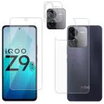 Vatsin Front & Back Screen Guard and Camera Lens Protector [9H]Combo (Not Tempered Glass) For iQOO Z9 5G