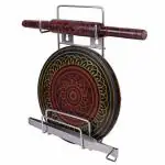 Geschir Chakla Belan and Tawa Stand for Kitchen - 100% Rust Free Stainless Steel Hanging Rolling Pin Board Holder Wall Mount Stand 4 in1 Holder Kitchen Rack Organiser Stand(Silver)