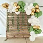 SpecialYou.in White and Green Balloon Decoration Items for Girls and Boys- 49 Items