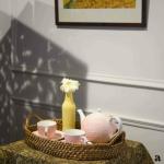 ARDPURE_Oval Cane Tray with Handles | Size: Length - 18 inches, Breadth - 12 inches, Height - 2 inches |