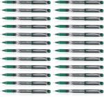 Pilot Hi-Tecpoint V10 Grip Medium Point Liquid Ink Pen | Tip Size - 1.0 MM | Dimpled Rubber Grip with Unique Dimple Tip Technology | Ink Colour - Green | Pack of 24
