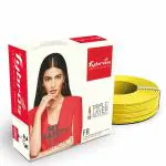 Fybros Yellow Copper Pvc Insulated 2.5 Sq Mm Wire Cable 45 Meter