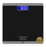 MCP Achiever BLGR01 Weighing Machine for Body Weight Electronic LCD Personal Weight Machine (Black)