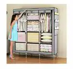 Grazia Grey Foldable Wardrobe Cabinet