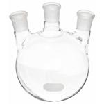 ABGIL Borosilicate Glass Round Bottom Flask 3 Neck Angle and Parallel Neck 5000ml Capacity