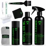 ROYAL CARE PROFESSIONAL Gadget Cleaner 500 Ml + 1 Microfiber Cleaning Cloth + 1 Multi-Purpose Cleaning Brush + 1 Screen Cleaning Cloth + Gadget Cleaner 100 ML + Refill 500 ML