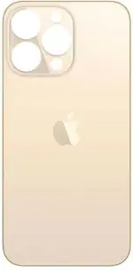 PURPLESAVVY Gold Glass Back Panel For Apple Iphone 13 Pro