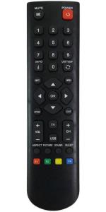 NixGlobal RC-2K Remote Compatible with PANASONIC LED LCD TV Remote Controller (Black)