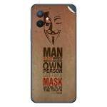 GADGETSWRAP Printed Vinyl Skin Sticker for Vivo T1 - Oscar Wilde Quote Anonymus Mask