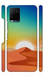 YAPZONE Beautiful Sunrise Nature Theme |Designer Printed Hard Back Cover for Vivo Y21 / Y21A / Y21T / Y21E Premium & Attractive Case for Your Smartphone