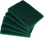 ShopiMoz (Pack of 5) Multipurpose Scrub Pad for Kitchen Non-Scratch (Green Color)