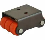 Ackwheel Multicolor Mini Sixer Castor Wheel, Overall Height- 30 Mm (Pack Of 4)