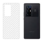 ECMERED Vivo X70 Pro Plus Ultra Thin Slim Fit 3M Clear Transparent 3D Carbon Fiber Back Skin Rear Screen Guard Tector Sticker Protective Film Wrap Not Glass (Pack Of 1)