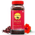 Herrlich Hibiscus Black Tea (250 gm) - Organic Hibiscus Flower Herbal Tea | Reduce Stress | Improve Digestion