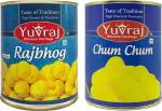 Yuvraj Cham Cham and Rajbhog Both of Kesar Combo Tin Pack 2 (1 kg x 2)