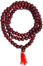 Shivoham Red Sandalwood Mala Wood Necklace