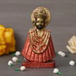 Webelkart Premium Baba Khatu Shyam ji Idol Statue Showpiece for Home and Pooja Decoration | Khatu Shyam Murti for Home and Car Dashboard (Multicolour, 6 Inches)